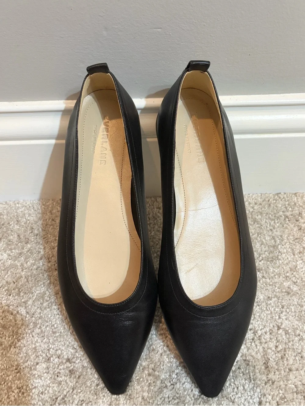 Everlane 40-Hour Flat Black Leather